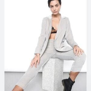 Wildfang The Empower Velvet Slim Crop Pants Trousers Workwear